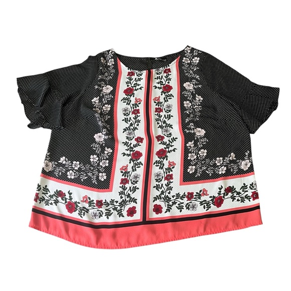Liz Claiborne Women’s Summery Floral Blouse Plus Size 2XL - Picture 1 of 7